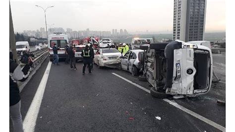 Esenyurt Tem Otoyolu Nda Zincirleme Kaza Nce Vatan Gazetesi