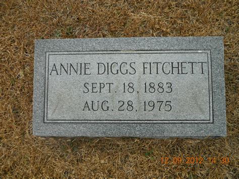 Annie May Diggs Fitchett (1883-1975) - Find a Grave Memorial