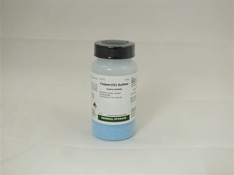 Copper II Sulfate Pentahydrate Powder 100 G Liberty Scientific