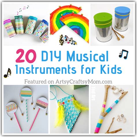 20 DIY Musical Instruments for Kids to Make