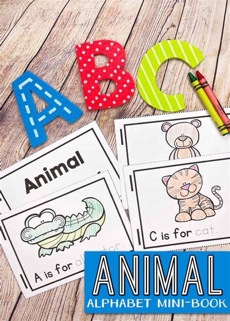 Free Printable Animal Alphabet Book for Preschoolers