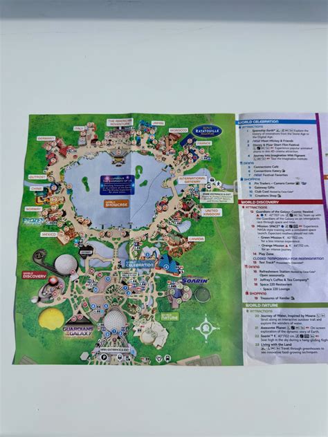 NEW: We Have the Updated Park Map for EPCOT - MickeyBlog.com