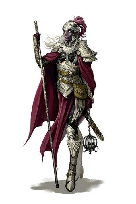 Female Drow Cleric Pathfinder PFRPG DND D D 3 5 5E 5th Ed D20 Fantasy