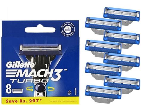 GILLETTE MACH 3 TURBO OSTRZA NOŻE DO MASZYNKI x8 ERLI pl