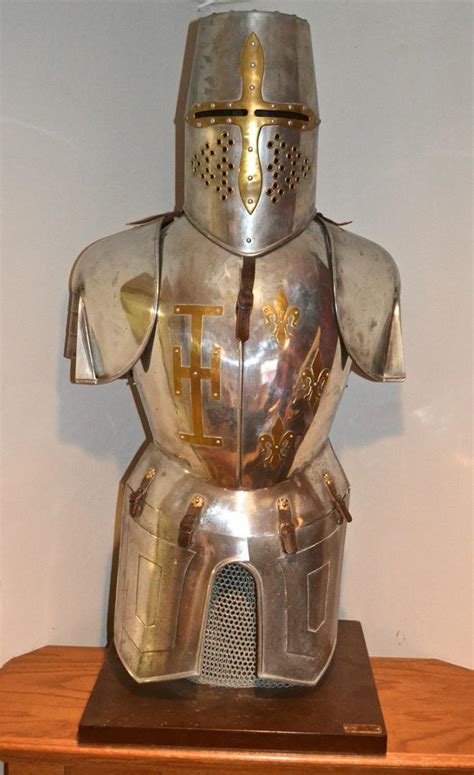 Vintage Marto Masonic Knights Templar Suit Of Armor Display Life Size