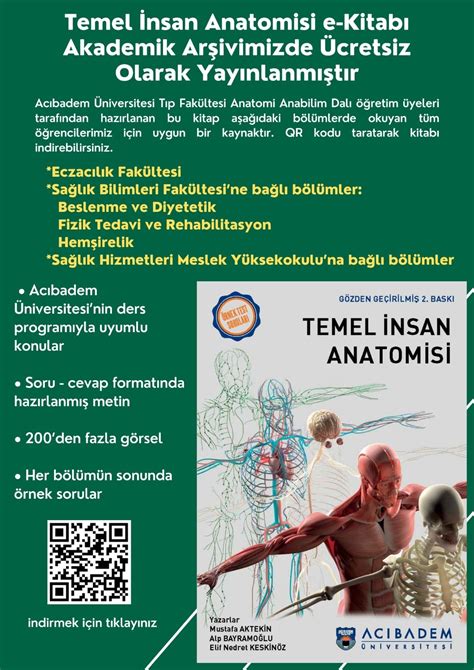 📣 Temel İnsan Anatomisi E Kitabı Bezmialem Kütüphaneleri