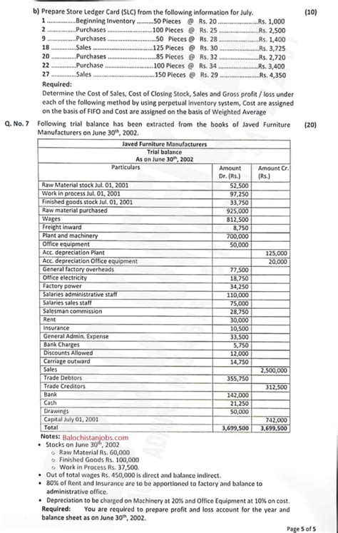 Bpsc Assistant Accounts Officer Past Papers Balochistan Jobs Alert