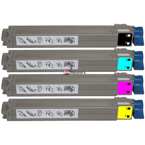 4 Pack OKI C810 Compatible CMYK Toner Cartridge 8K Print