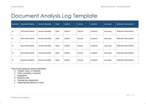 Business Analyst Templates – Templates, Forms, Checklists for MS Office ...