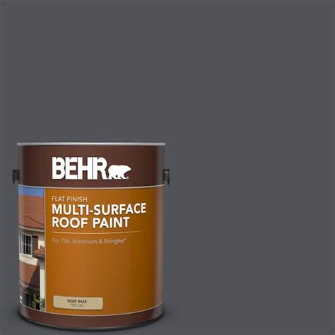 BEHR 1 Gal N510 6 Orion Gray Flat Multi Surface Exterior Roof Paint