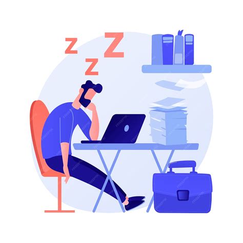 Free Vector | Sleep deprivation abstract concept vector illustration