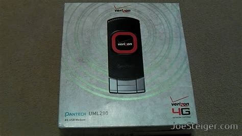 Unboxing The Pantech Uml290 4g Usb Modem ~ Verizon Wireless Youtube