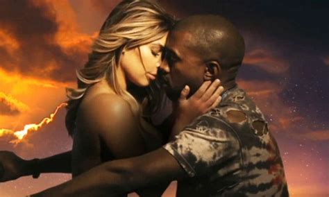 Kanye West And Naked Kim Kardashian Simulate Sex In Bound Video Daily Mail Online