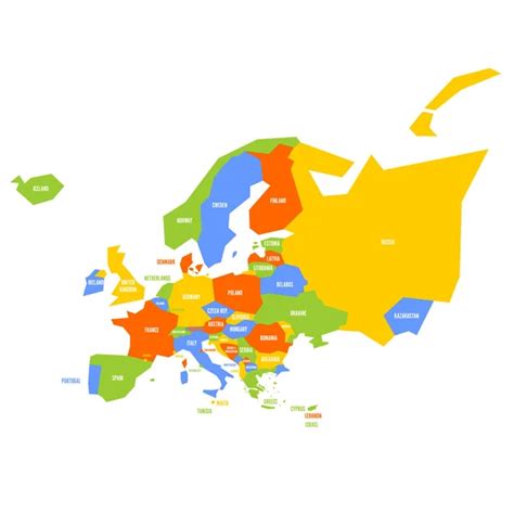 Mapa Pol Tico Infogr Fico Muy Simplificado De Europa Ilustraci N