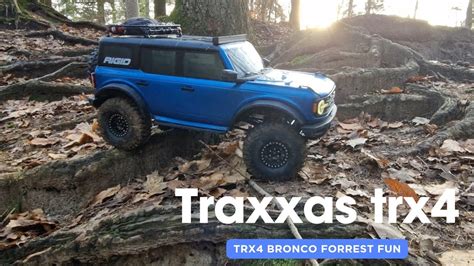 Traxxas Trx4 2021 Ford Bronco Crawling In The Forest Youtube