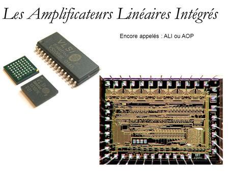 Amplificateur Op Rationnel A O Ppt T L Charger