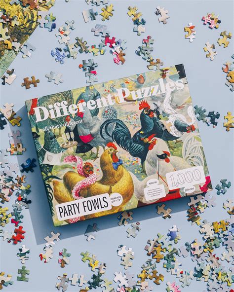 Party Fowls – 1,000 pieces – Different Puzzles