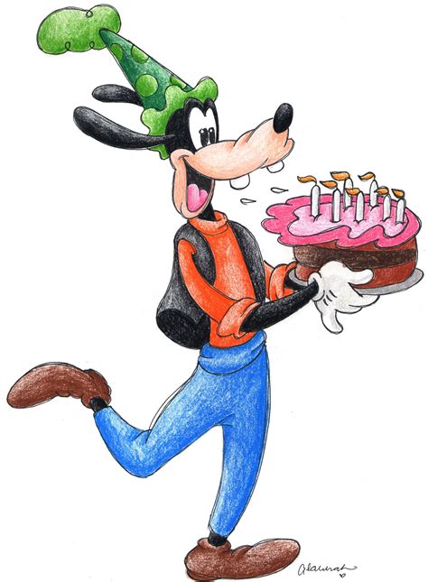 Cartoon Goofy Happy Birthday