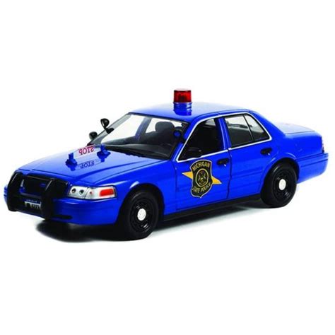 Miniatura Carro Ford Crown Victoria Pol Cia Hot Pursuit S Rie Greenlight