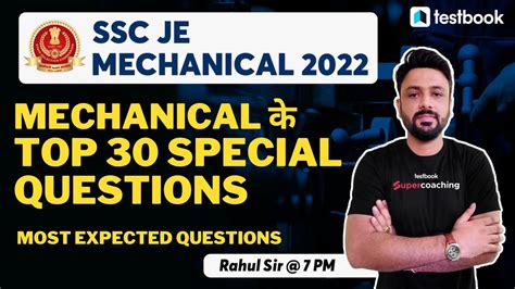 Ssc Je Mechanical Classes Ssc Je Mechanical Top Special