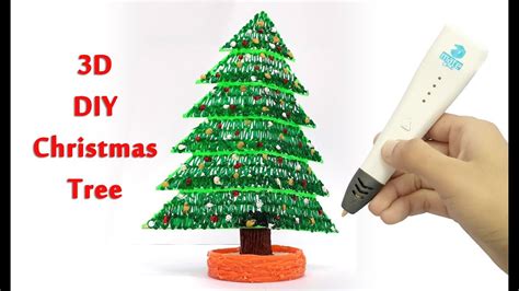 How To Make A 3d Christmas Tree 3d Pen Creation Youtube