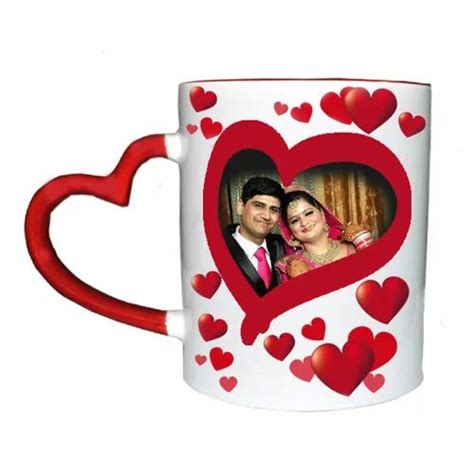 Heart Handle Mug Printing Services In Ranchi