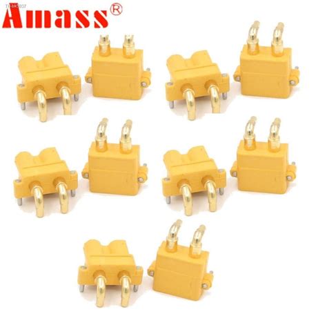 Pair Amass Xt Pw Esc Motor Pcb Board Plug Banana Golden Xt