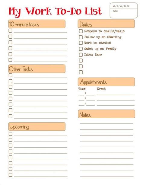 Daily To Do List For Work Use Printables Pinterest Etsy And Todo List