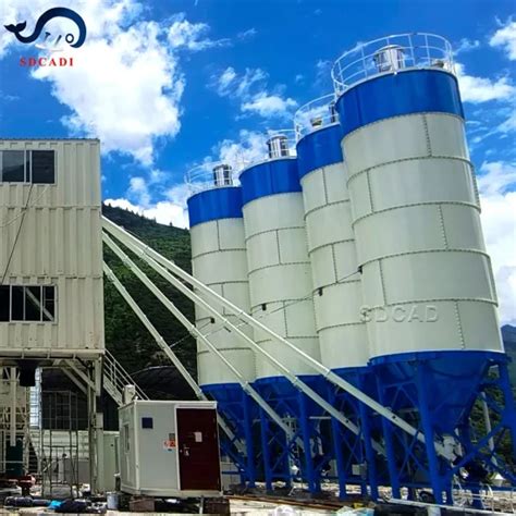 Sdcad Customized Cement Powder Storage Silo For Bulk Material Transfer