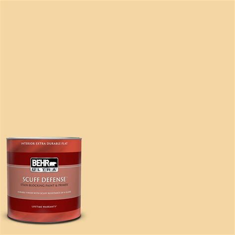 BEHR ULTRA 1 Qt 340C 3 Pismo Dunes Extra Durable Flat Interior Paint