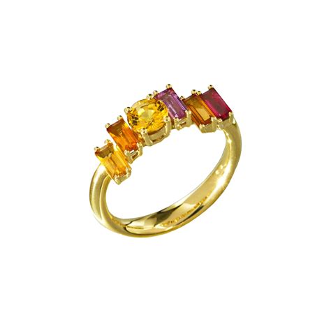 Daou Sunset Sunrise Light Ring £1700 Yellow Gold 18ct Yellow