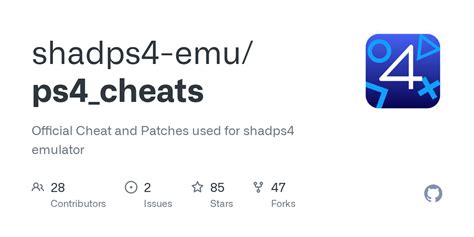 GitHub - shadps4-emu/ps4_cheats: Official Cheat and Patches used for ...
