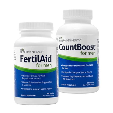 Fertilaid For Men And Countboost Combo Fertility Supplements 1 Month