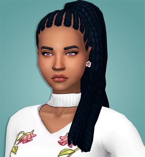 Awesome Braided African Hairstyles Sims 4 Black Trendy Two Tone Jumbo