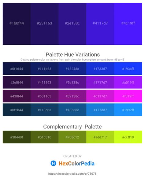 311 Blue Violet Color Schemes | Hexcolorpedia