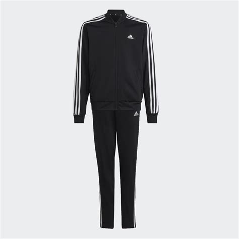 All Products Essentials 3 Stripes Track Suit Black Adidas Egypt