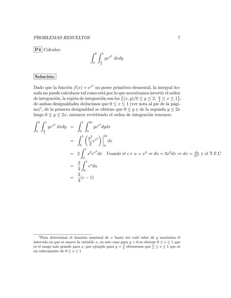 Problemas Resueltos Integrales Dobles Y Triples Pdf