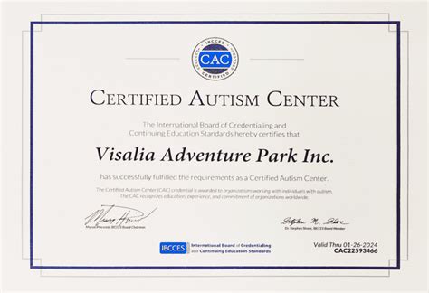 Certified Autism Destination Visalia Adventure Park