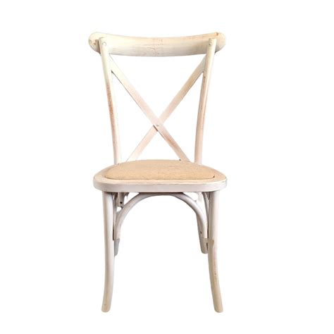 Whitewash Crossback Chair For Sale Rustic Event Chairs UK