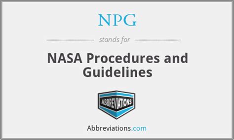 What Is The Abbreviation For Nasa Procedures And Guidelines