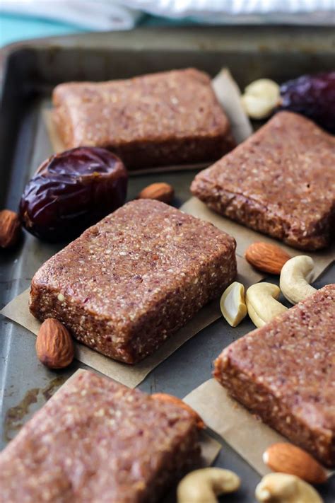 4 Ingredient Homemade Protein Bars Recipe Protein Bars Homemade Food Processor Recipes