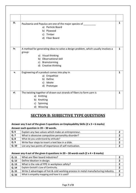 Cbse Class 10 Design Sample Paper Indcareer Schools