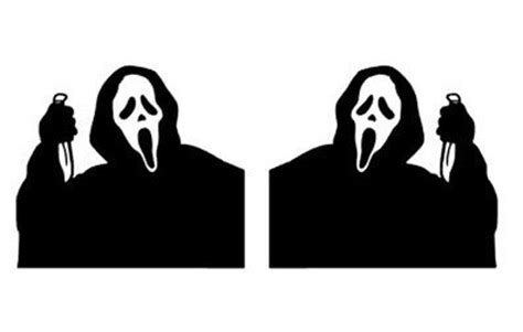 Scream Ghostface Inspired Stencil Sheet Includes 2 Sheets Of