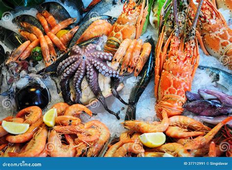 Fresh Seafood Stock Image Image