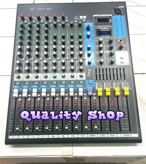 Jual MIXER 12 CHANNEL CRIMSON QU 12 EFFECT VOCAL DSP BLUETOOH MUSIC