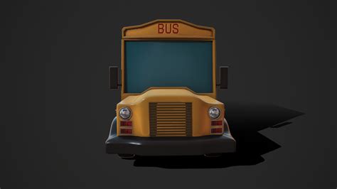 Cartoon Bus Toon 3d Model Turbosquid 1473994