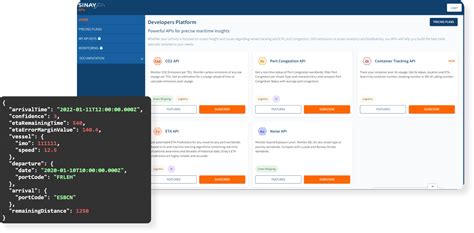 Powerful APIs for Ocean Freight - Maritime API - Sinay