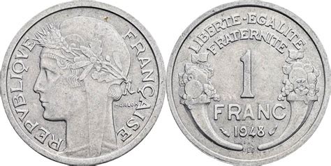 Frankreich 1 Franc 1948 B Ss MA Shops