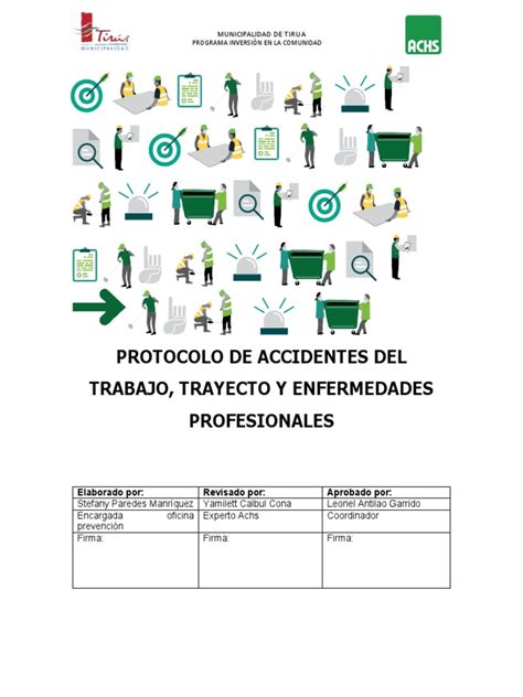 Protocolo De Accidentes Del Trabajo Pdf