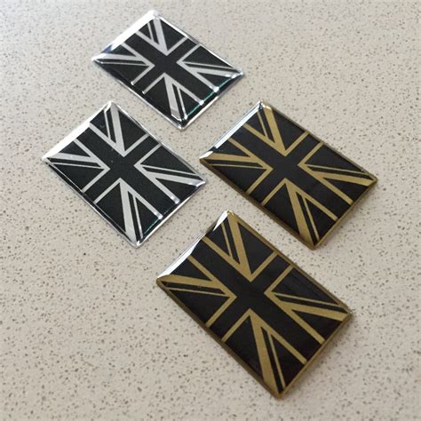 Union Jack Domed Resin Gel Stickers